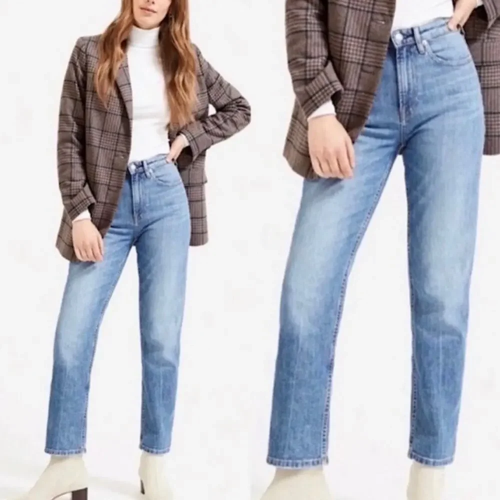 Everlane High Rise Straight Ankle Jeans Womens Size‎ 28 Preppy Normcore Business